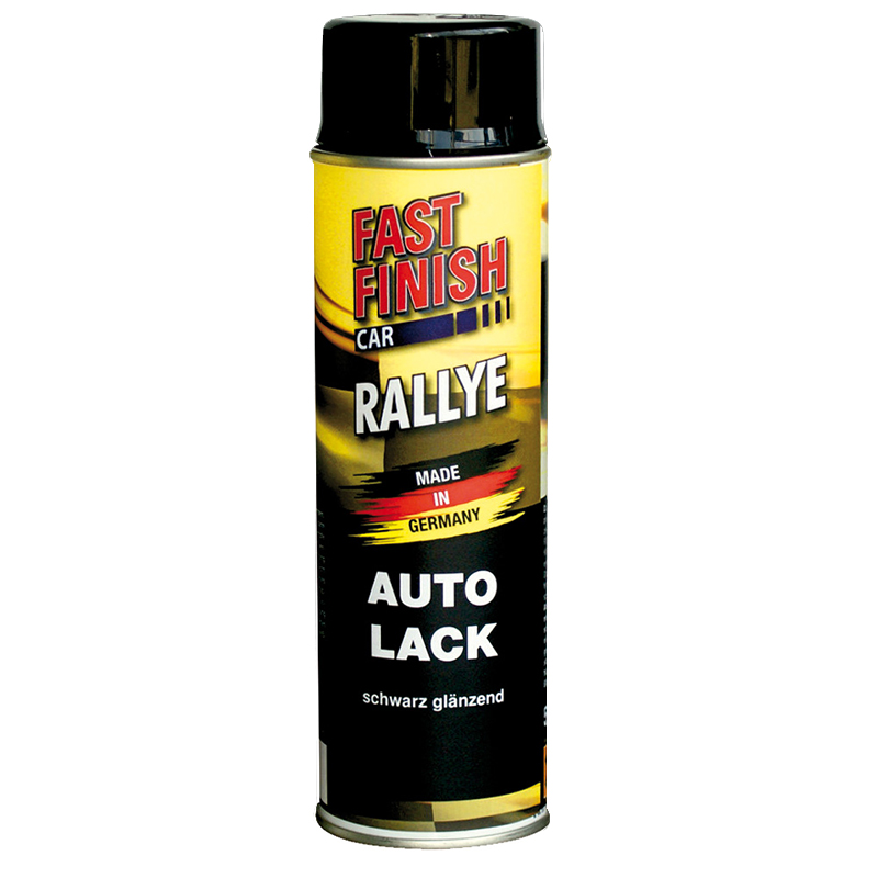 Autolack Rallye Lack Spraydose 500ml Fast Finish schwarz glänzend 1 Stück
