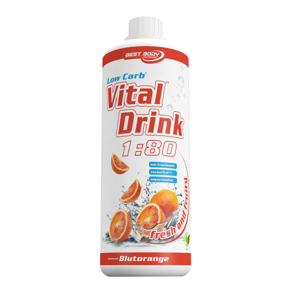 Blutorange Mineraldrink Nutrition Getränkekonzentrat kalorienarm Vital Drink 1L