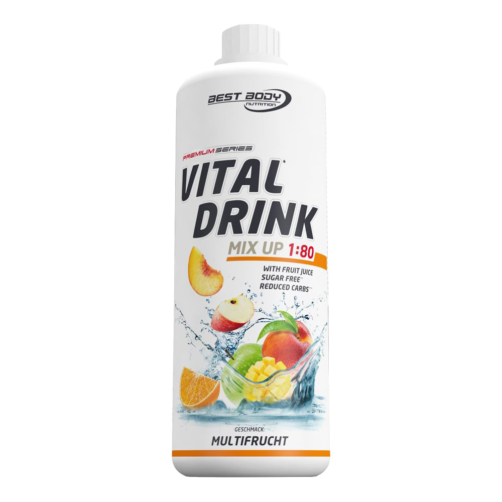 Multifrucht Mineraldrink Nutrition Getränkekonzentrat kalorienarm Vital Drink 1L