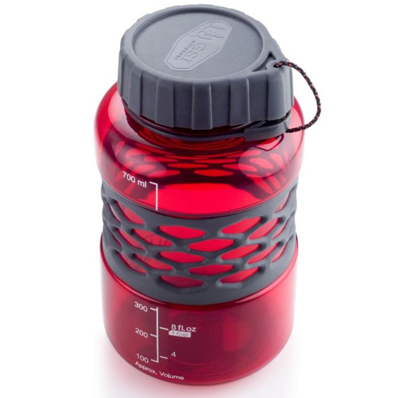 GSI DukJug 0,75 Liter Weithals Outdoorflasche Trinkflasche Wasserflasche rot